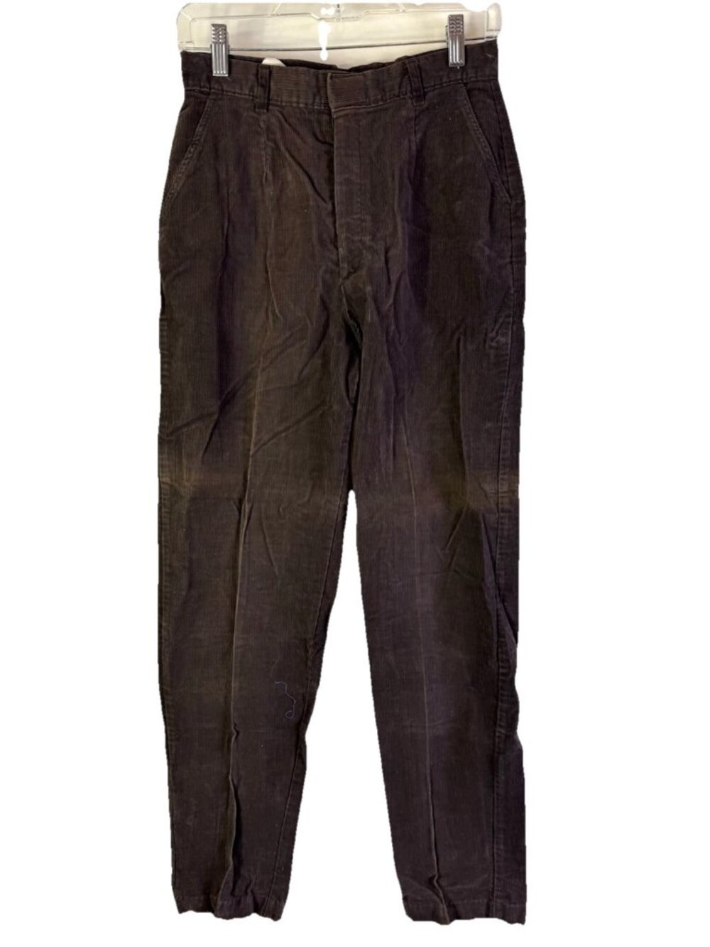 Vintage 80s Streetwear Grunge Micro Corduroy Faded Chino Pants Brown